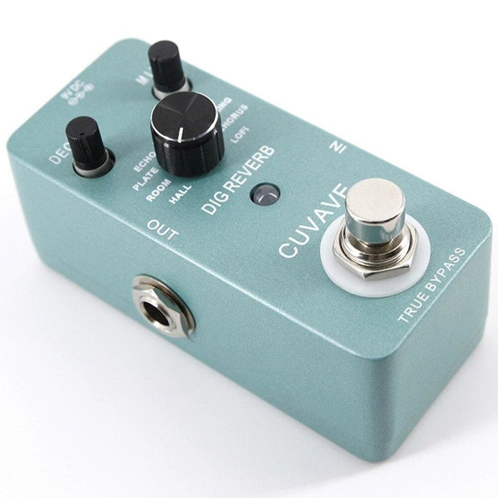 Cuvave Mini Digital Reverb Guitar Effect Pedal 9 Types True