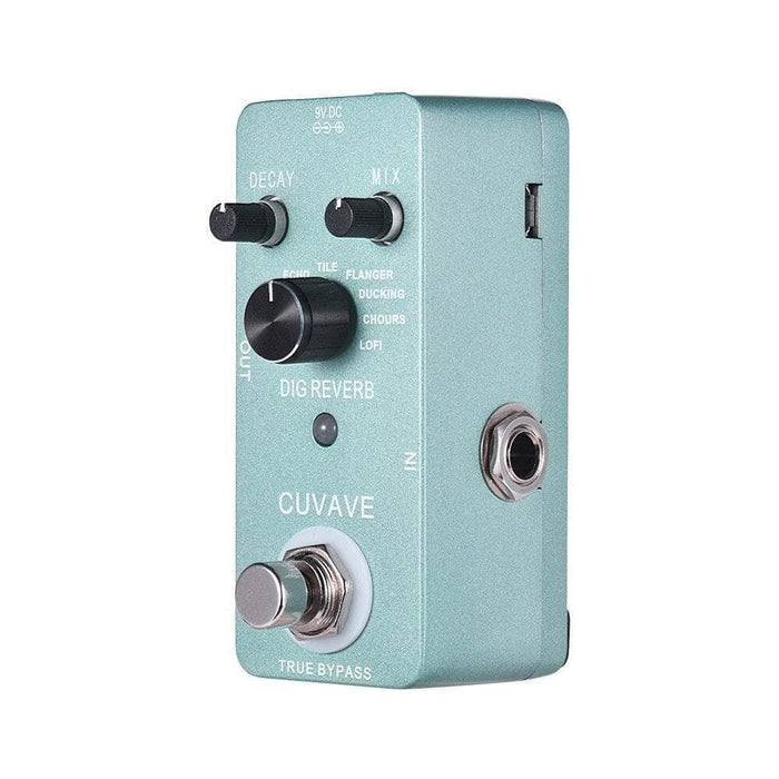 Cuvave Mini Digital Reverb Guitar Effect Pedal 9 Types True
