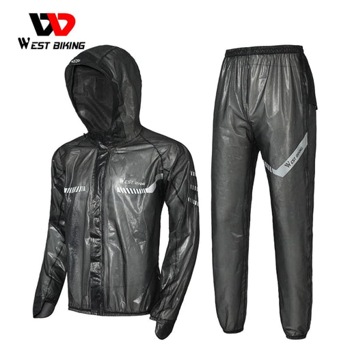 Cycling Raincoat with Multiple Reflective Strip