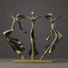 Dancing Couple Sculpture Resin Abstract Lovers Statue