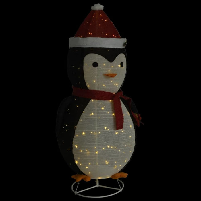 Decorative Christmas Snow Penguin Figure Led Luxury Fabric