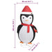 Decorative Christmas Snow Penguin Figure Led Luxury Fabric