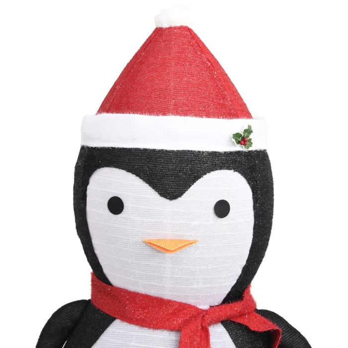 Decorative Christmas Snow Penguin Figure Led Luxury Fabric