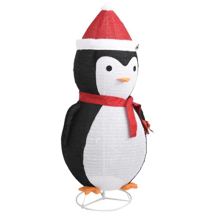 Decorative Christmas Snow Penguin Figure Led Luxury Fabric