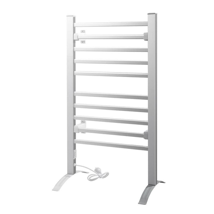 Devanti Heated Towel Rail Rack Bathroom Aluminum Electric