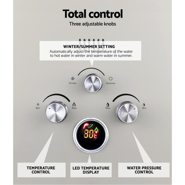 Devanti Outdoor Portable Lpg Gas Hot Water Heater Shower