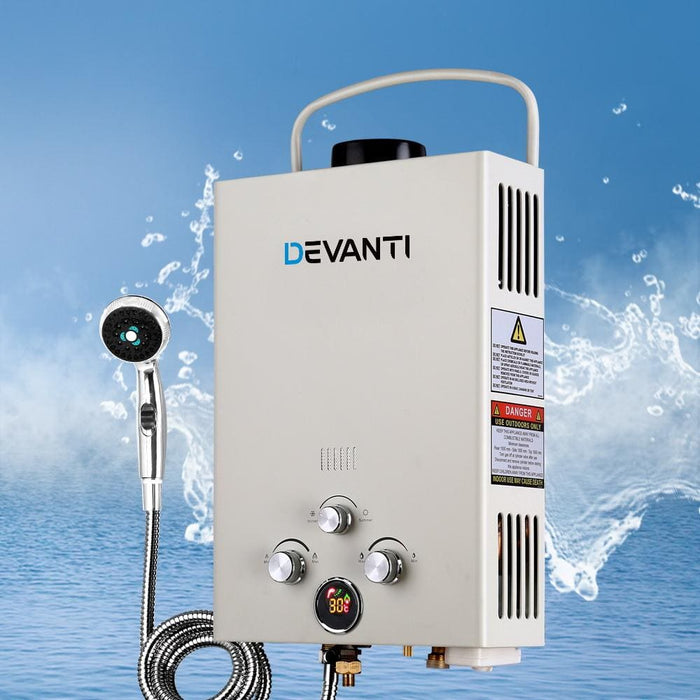 Devanti Portable Gas Hot Water Heater And Shower