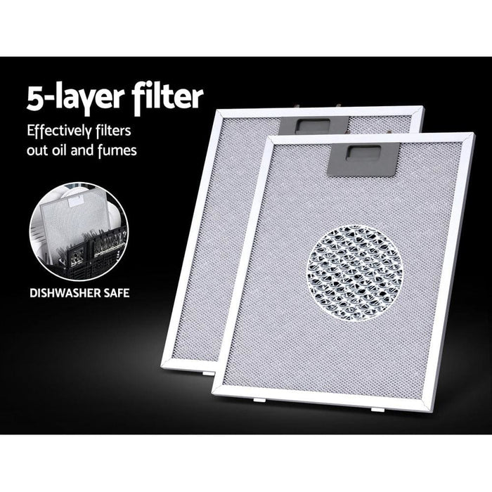 Devanti Pyramid Range Hood Rangehood 600mm 60cm Kitchen