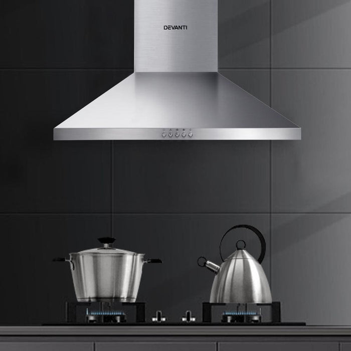 Devanti Range Hood 60cm 600mm Kitchen Canopy Stainless