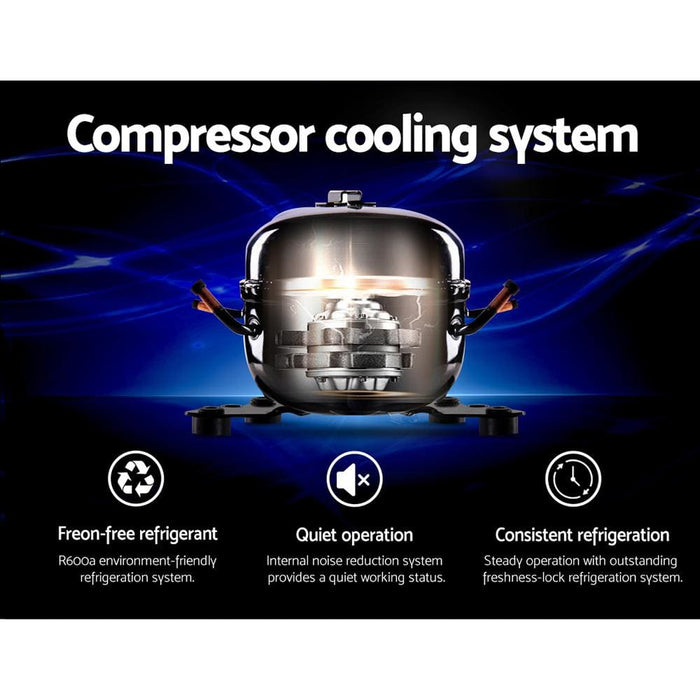 Devanti Wine Cooler Compressor Fridge Chiller Storage