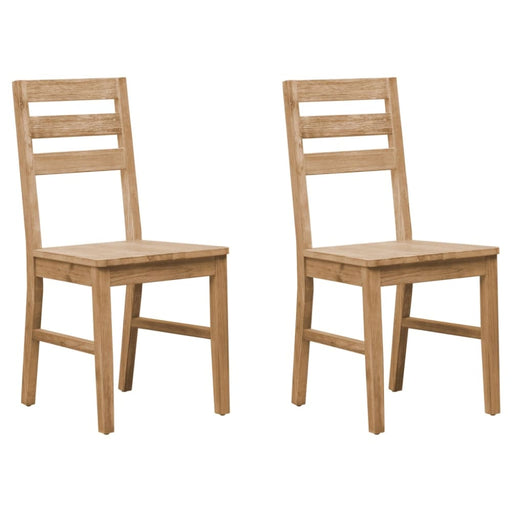 Dining Chairs 2 Pcs Solid Acacia Wood Gl53365