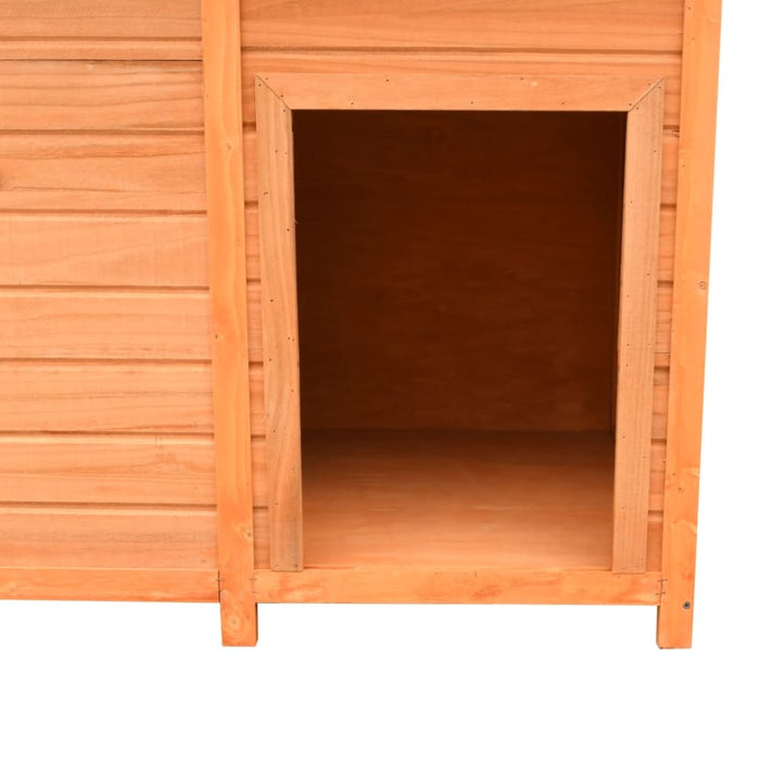 Dog Cage Solid Pine & Fir Wood Oiblao