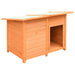 Dog Cage Solid Pine & Fir Wood Oiblao