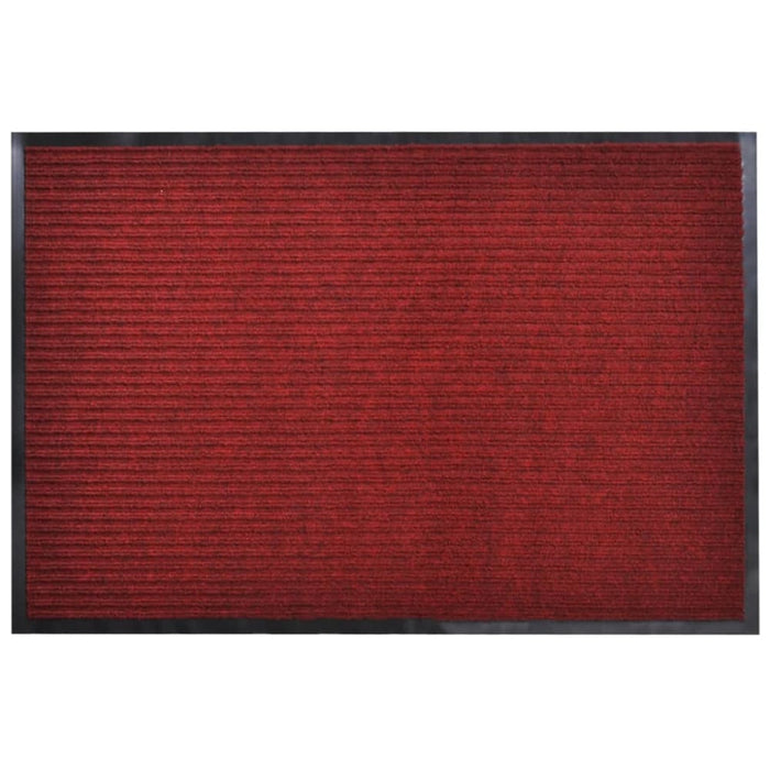 Door Mat 90 x 60 Cm Pvc Red Xaoxlk