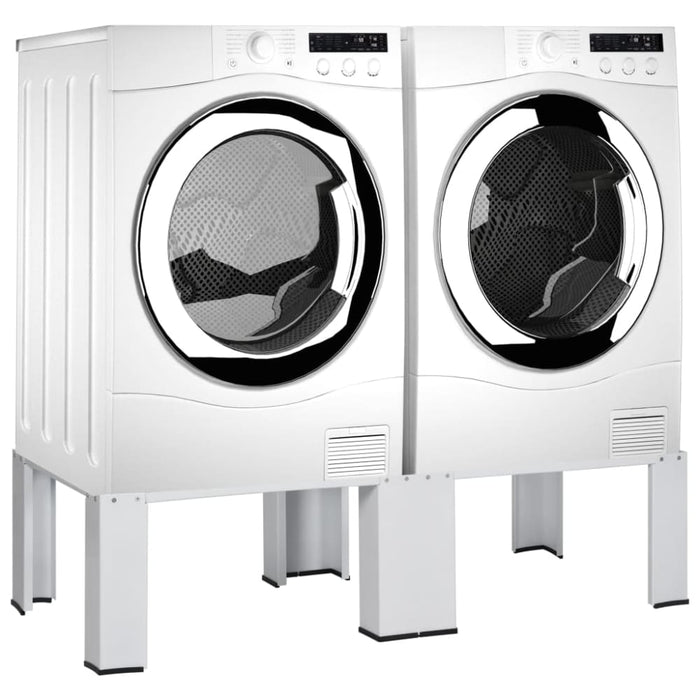 Double Washing and Drying Machine Pedestal White Pooka