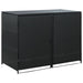 Double Wheelie Bin Shed Poly Rattan Black 148x80x111 Cm