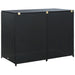 Double Wheelie Bin Shed Poly Rattan Black 148x80x111 Cm