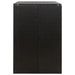 Double Wheelie Bin Shed Black 140x80x117 Cm Poly Rattan