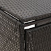 Double Wheelie Bin Shed Black 140x80x117 Cm Poly Rattan
