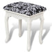 Dressing Stool Black Fabric Xabtoi