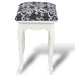 Dressing Stool Black Fabric Xabtoi