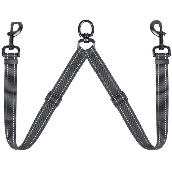 Dual Adjustable Length Lead Quality Reflective no Tangle