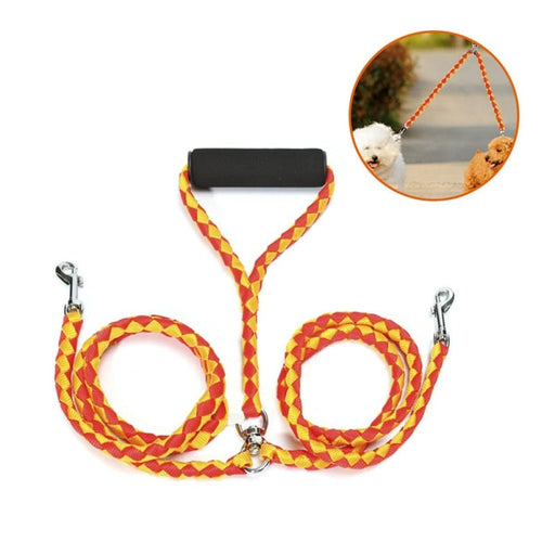 Durable no Tangle Coupler Comfortable Padded Handle Double