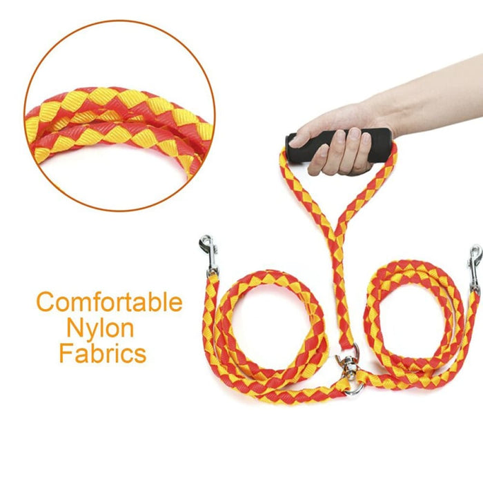 Durable no Tangle Coupler Comfortable Padded Handle Double