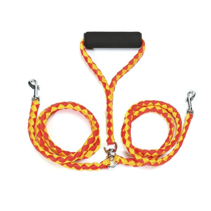 Durable no Tangle Coupler Comfortable Padded Handle Double