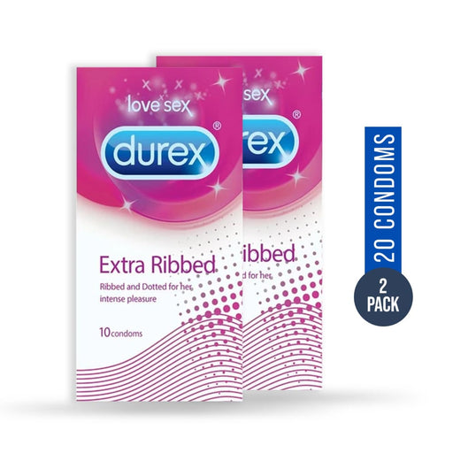 Durex Extra Ribbed Condoms - 20 Pack
