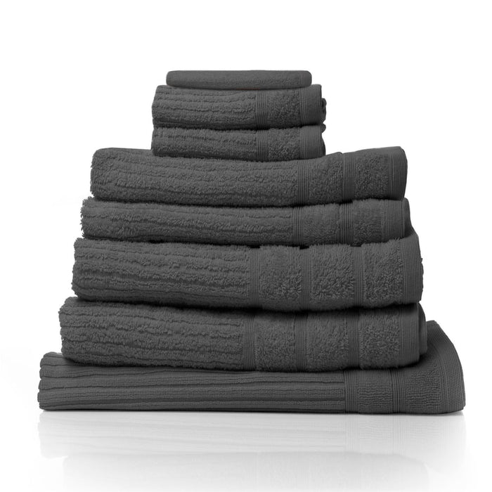 Eden Egyptian Cotton 600gsm 8 Piece Luxury Bath Towels Set