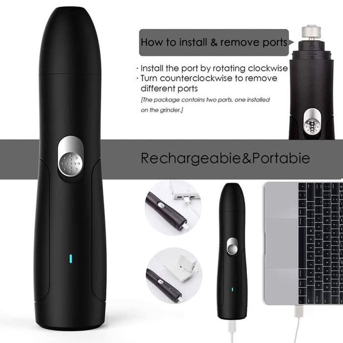 Electric Usb Rechargeable Safe no Noise Painless Dog Nail