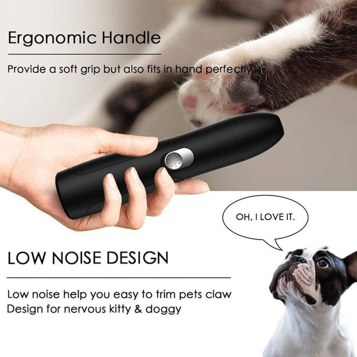 Electric Usb Rechargeable Safe no Noise Painless Dog Nail