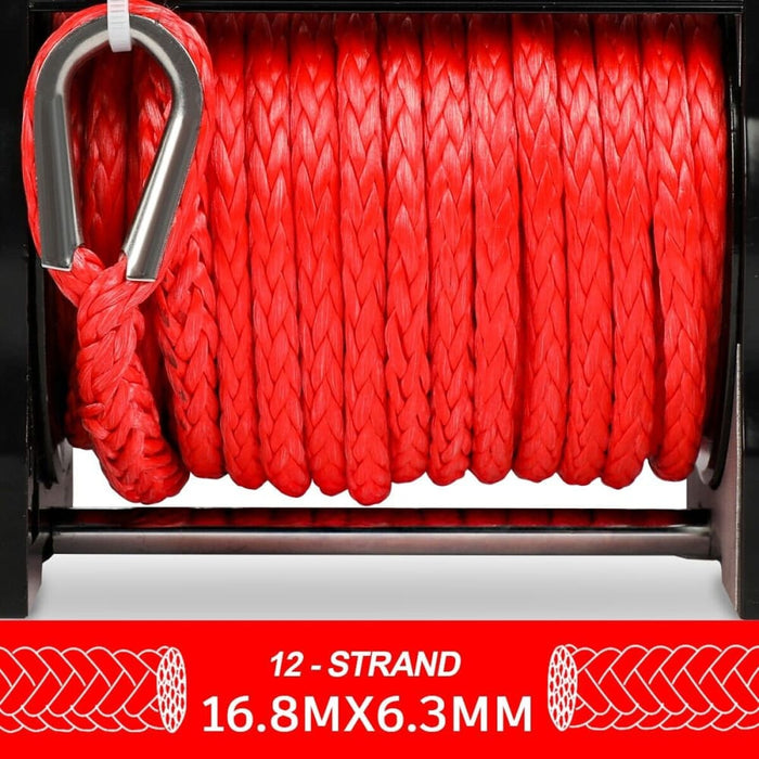 Electric Winch 6000lbs 12v Boat Synthetic Rope Wireless