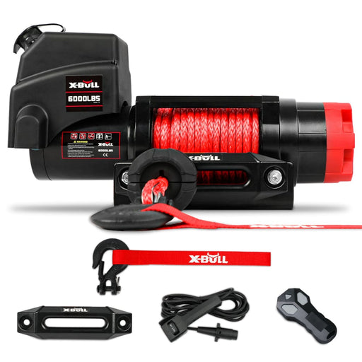 Electric Winch 6000lbs 12v Boat Synthetic Rope Wireless