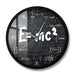 E=mc2 Math Formula Geek Wall Clock Theory of Relativity