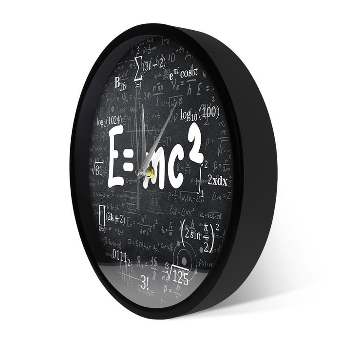 E=mc2 Math Formula Geek Wall Clock Theory of Relativity