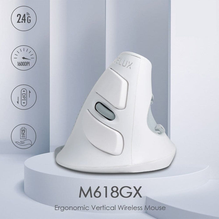 Ergonomic Design Wireless 6 Buttons Vertical Mouse