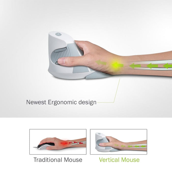Ergonomic Design Wireless 6 Buttons Vertical Mouse