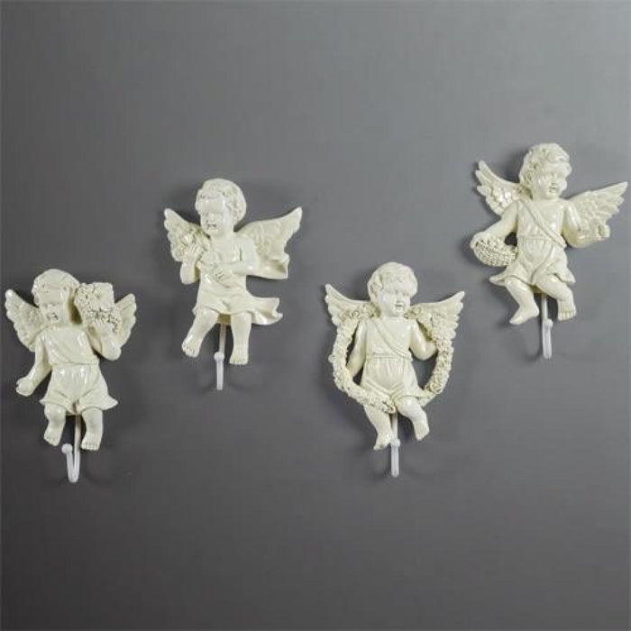 European Angel Statue Wall Decor Keys Holder Hanger