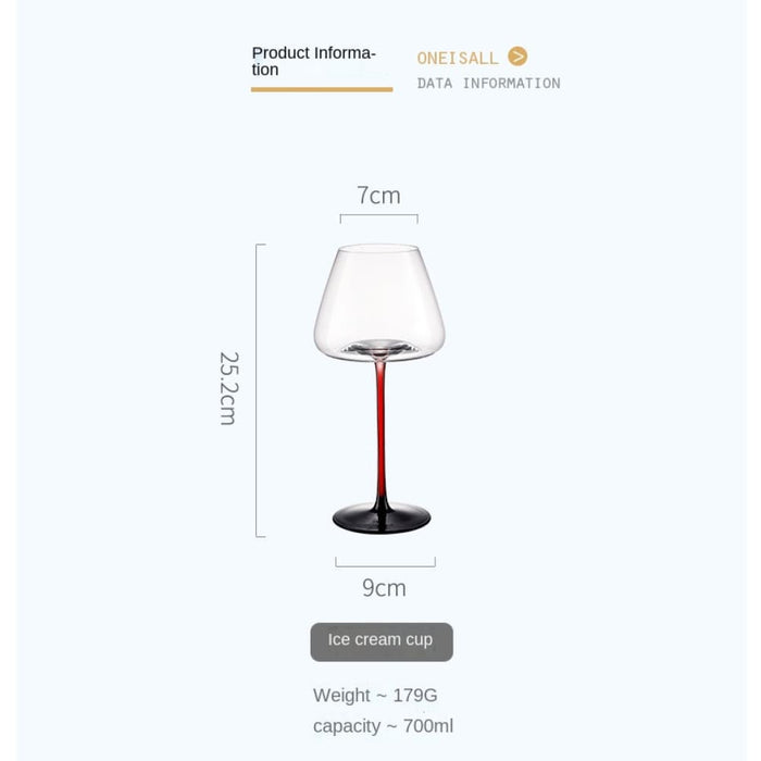 European Crystal Clear Wine Glass