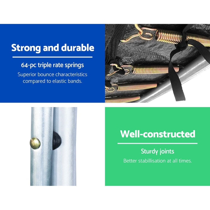 Everfit 10ft Trampoline Round Trampolines with Basketball