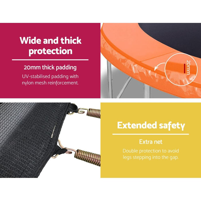 Everfit 12ft Trampoline Round Trampolines with Basketball