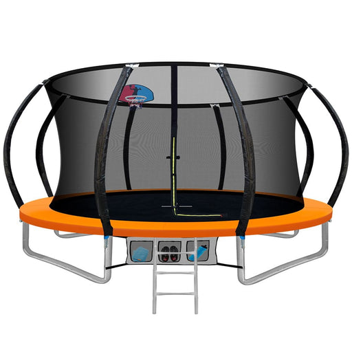 Everfit 12ft Trampoline Round Trampolines with Basketball