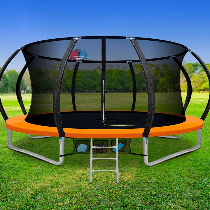 Everfit 14ft Trampoline Round Trampolines With Basketball