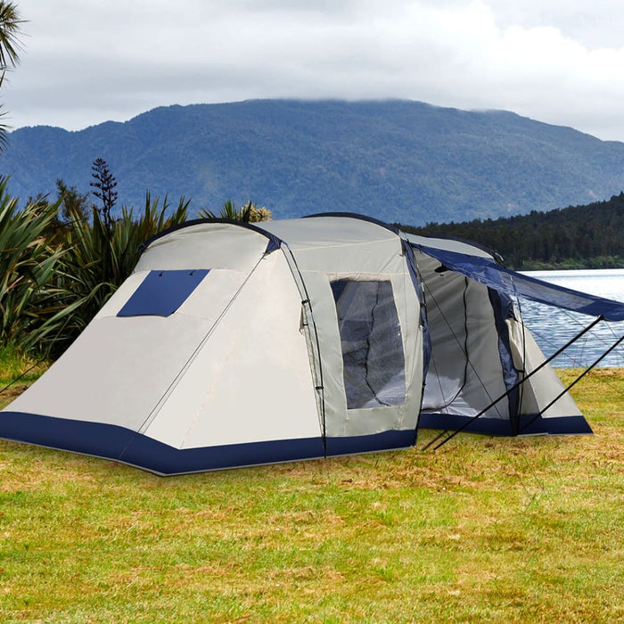 Family Camping Tent Tents Portable Outdoor Hiking Beach 6-8