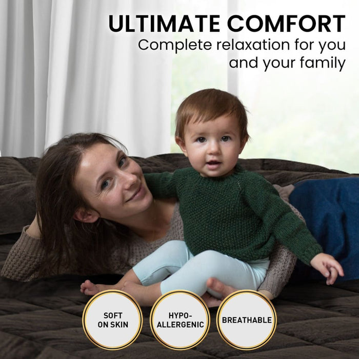 Faux Mink Comforter Quilt Doona Duvet 600gsm - Super King