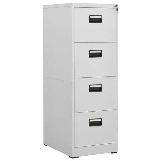 Filing Cabinet Light Grey 46x62x133 Cm Steel Ttlxik