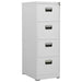 Filing Cabinet Light Grey 46x62x133 Cm Steel Ttlxik