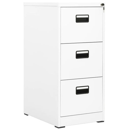 Filing Cabinet White 46x62x102.5 Cm Steel Ttlxia